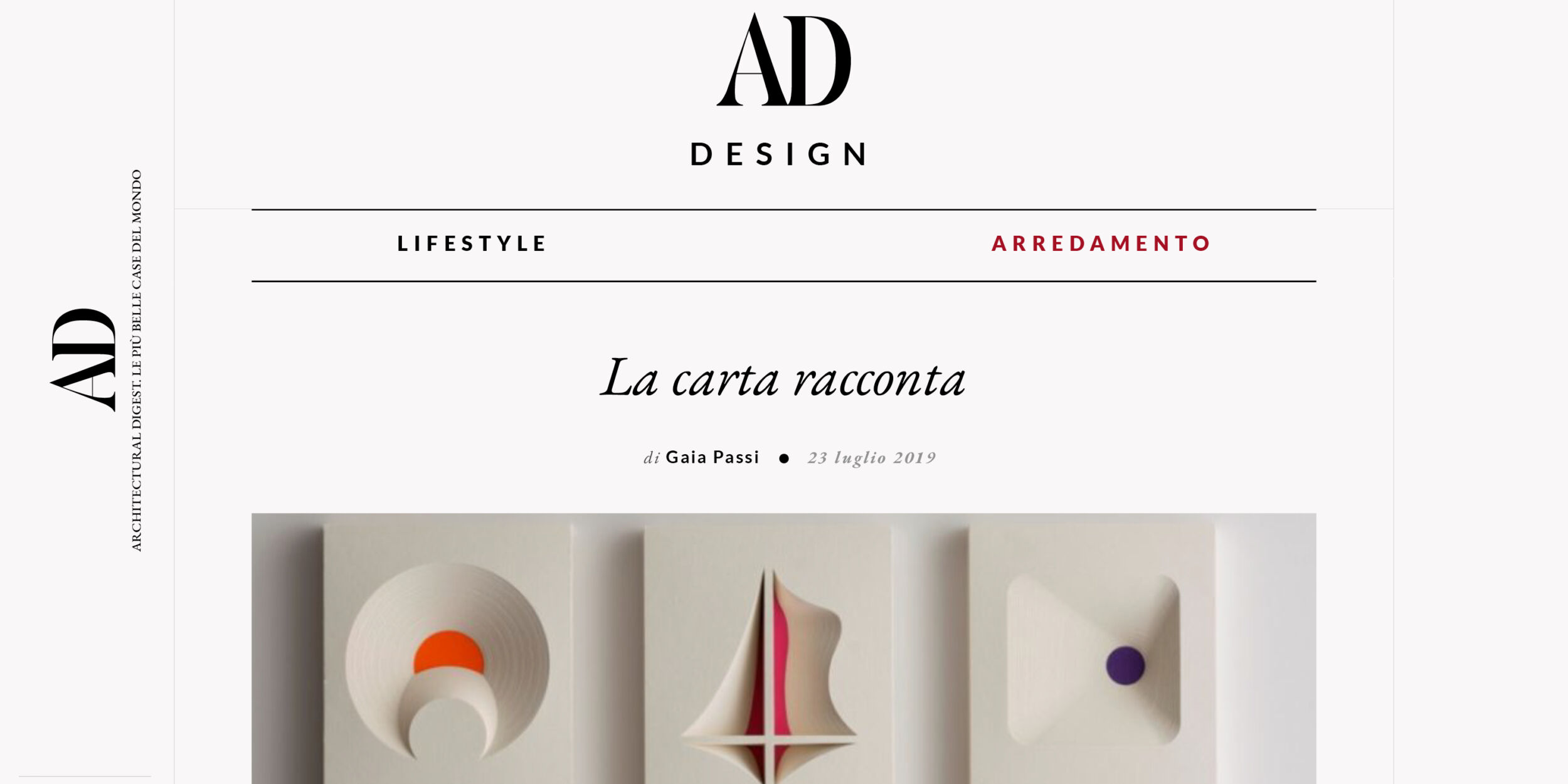 Perpetuo! e Nanetto! di Artemia su AD Italia | NEWS | Bottega Artemia