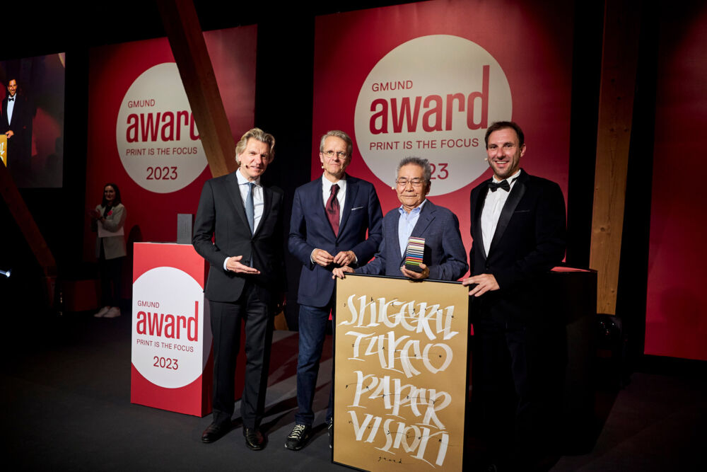 Mr. Takeo Paper Awarded with the Gmund Award Trophy Design by Tommaso Gentile Bottega Artemia