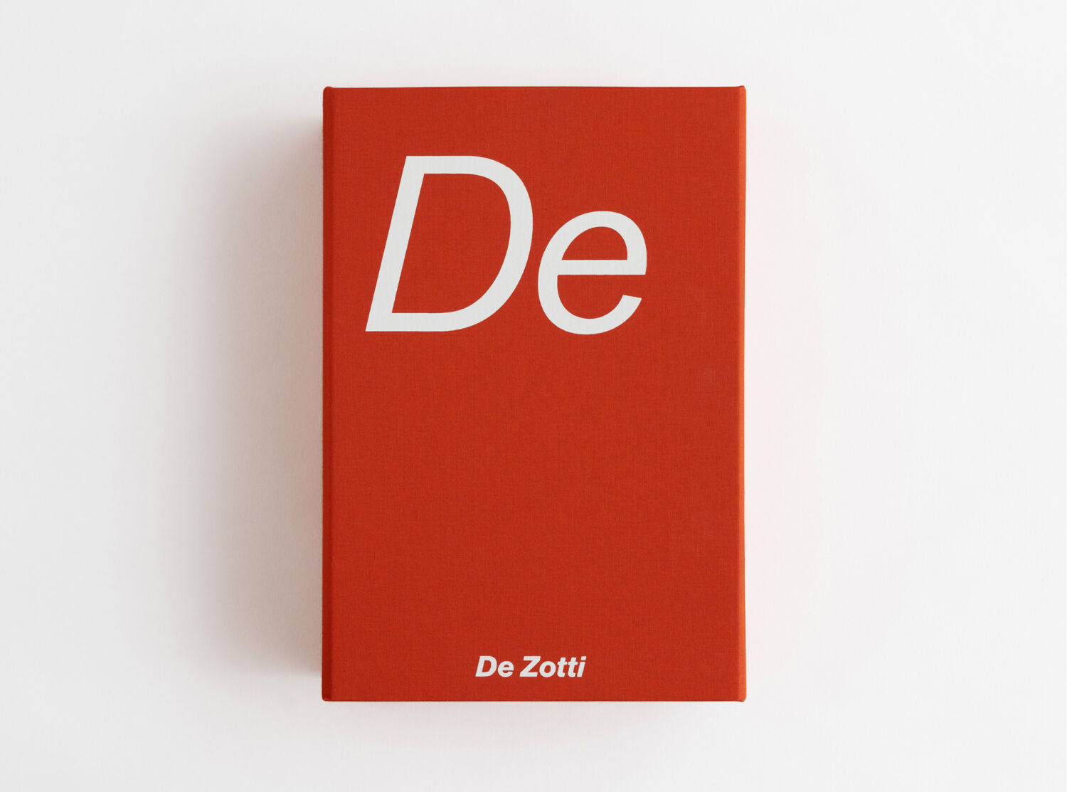 Catalogo collezione De Bricola di De Zotti graphic design Tommaso Gentile, Bottega Artemia